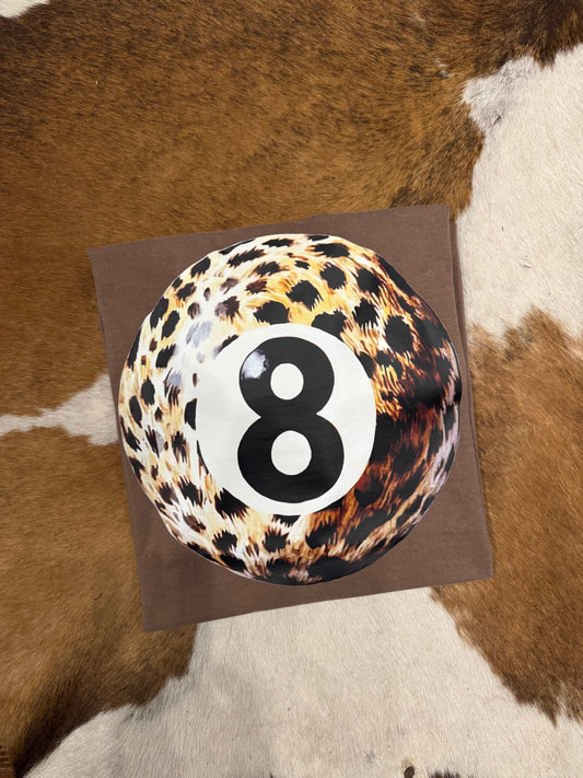 Wild 8 Ball - Mocha Graphic Tee
