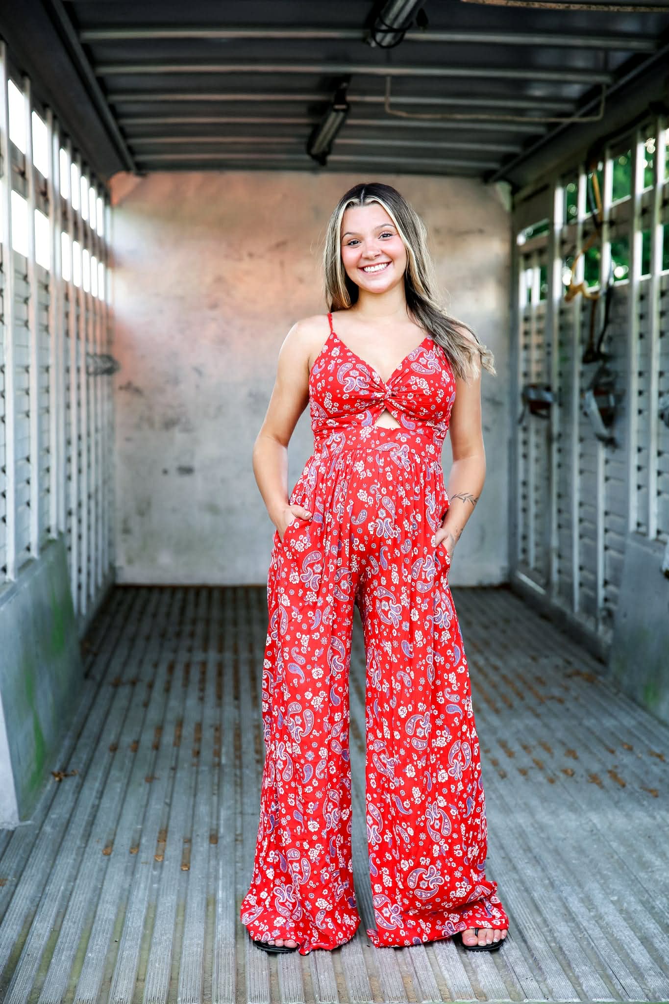 Miss Red White & Blue – Paisley Jumpsuit
