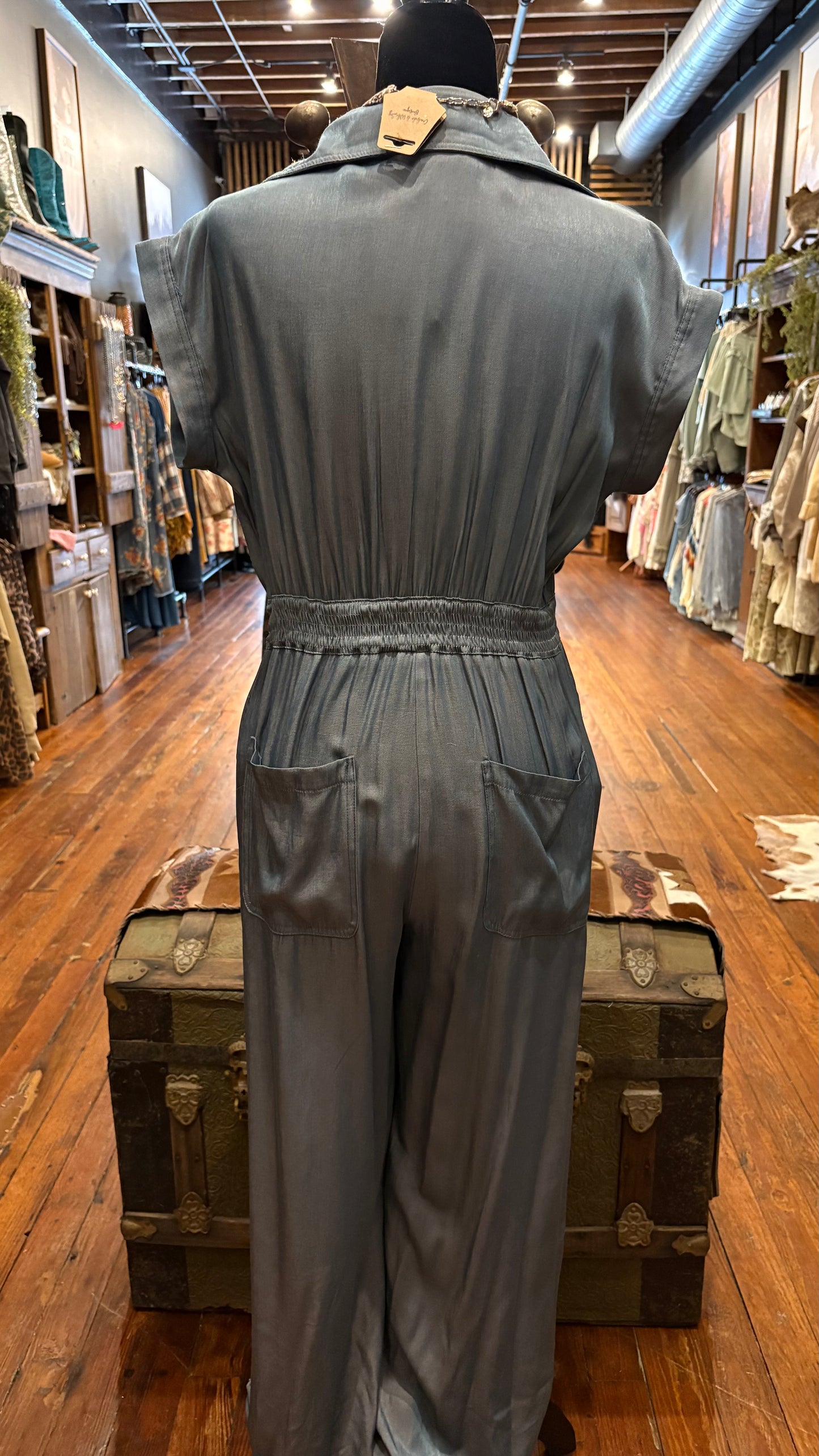 Riverbend – Blue Shimmer Jumpsuit