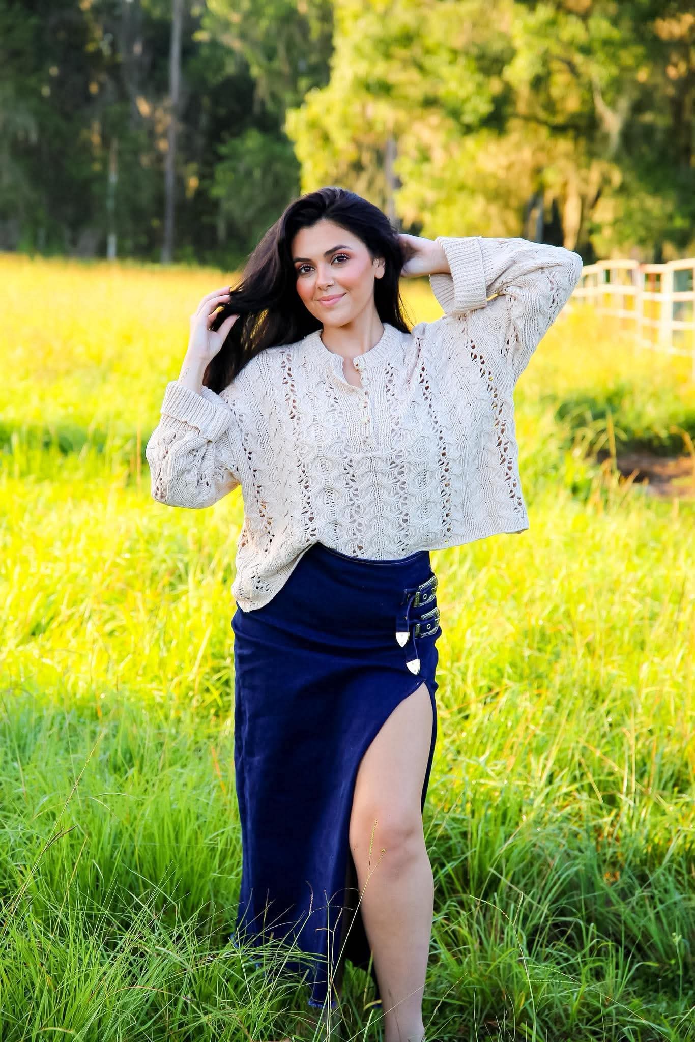 Woven Gentle – Oat Bell Sleeve Sweater