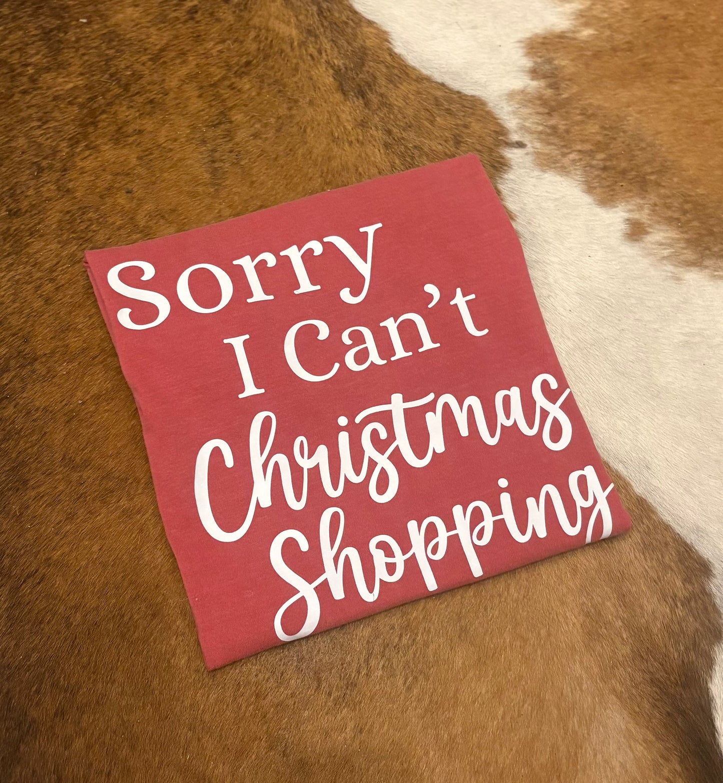 Christmas Shopping - Red Graphic Tee