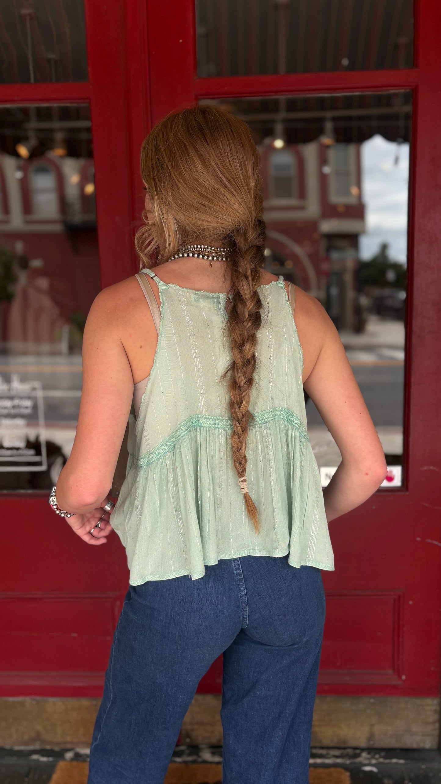 Gypsy Jewel – Sage Tank