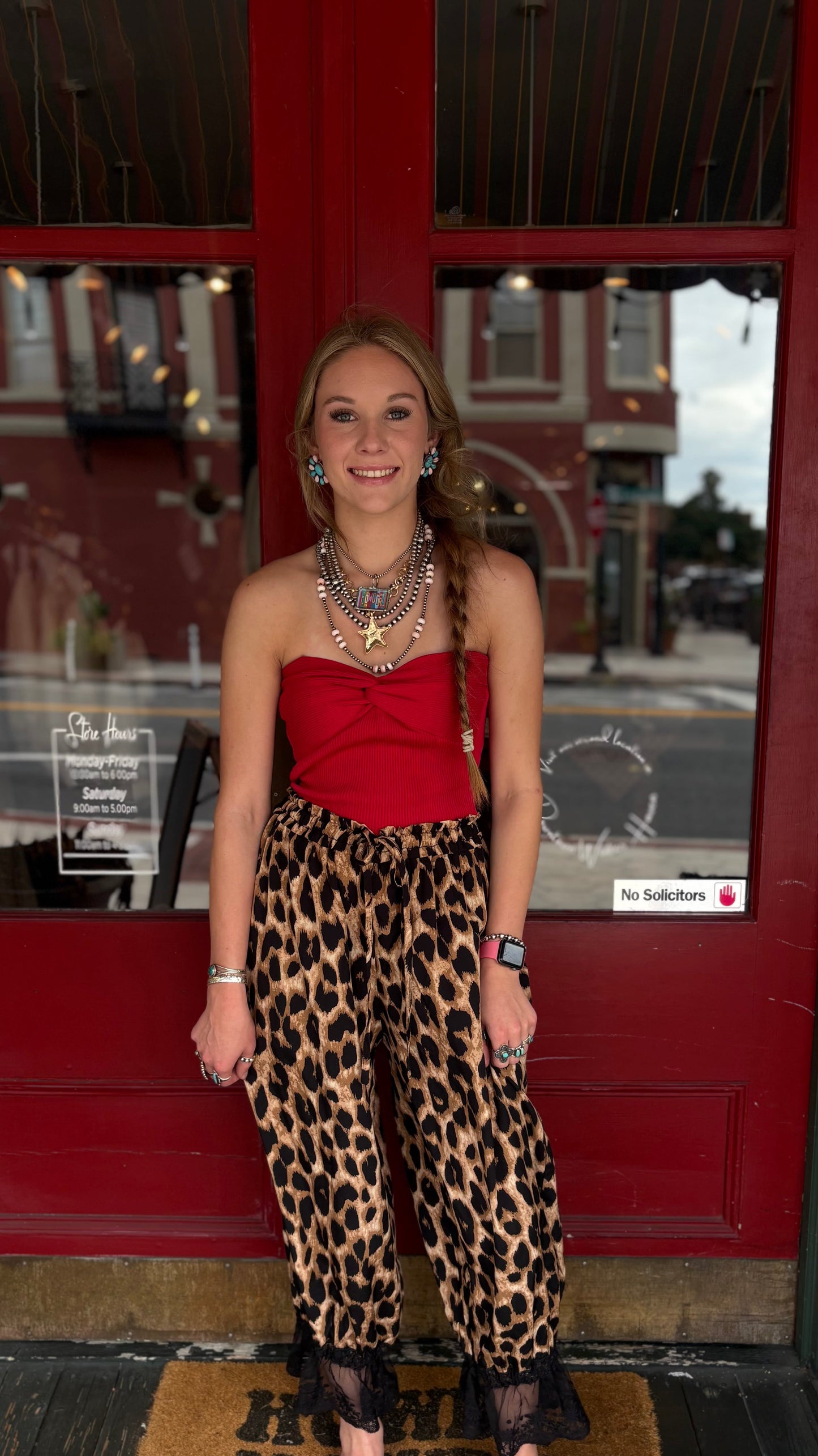 Lace & Leopard – Wide Leg Bloomer Pants