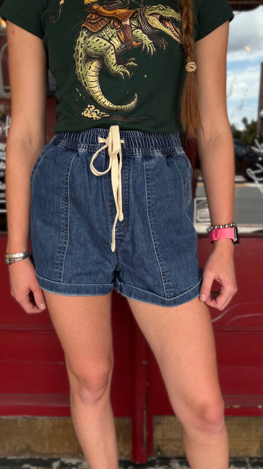 Cowgirl Comfort – Denim Shorts