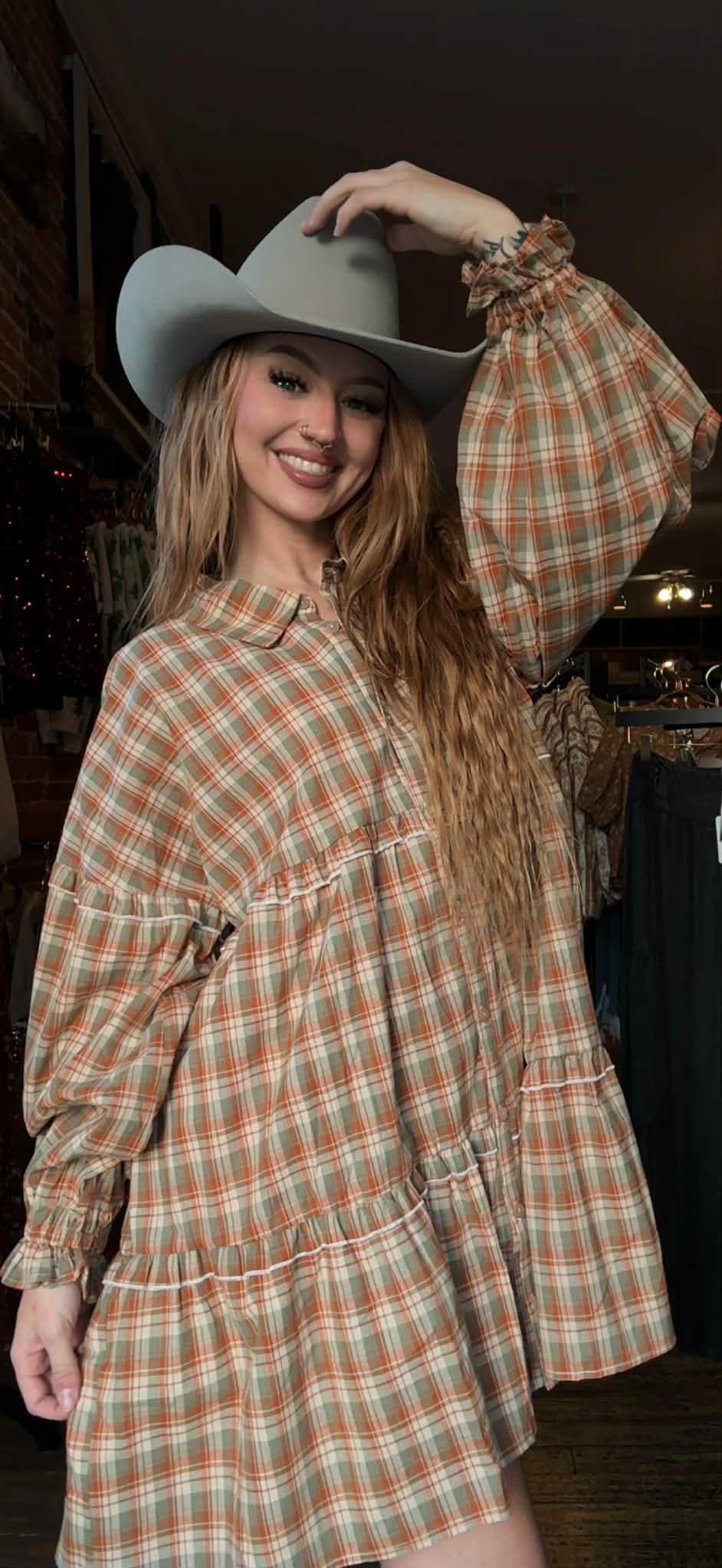 Autumn Valley - Plaid Mini Dress