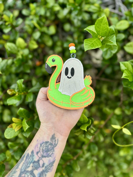 Summer Float Ghost - Black Terrain - Car Freshie