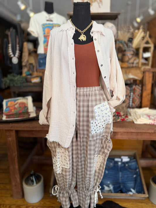 Porchside Pretty – Gingham Pants