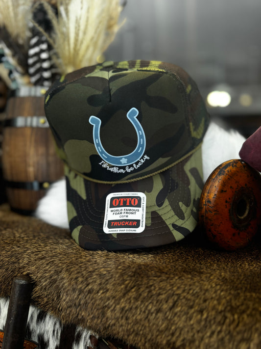 I'd Rather Be Lucky-Trucker Hat