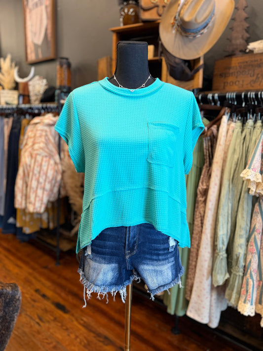 Sand & Sky-Sea Foam Top