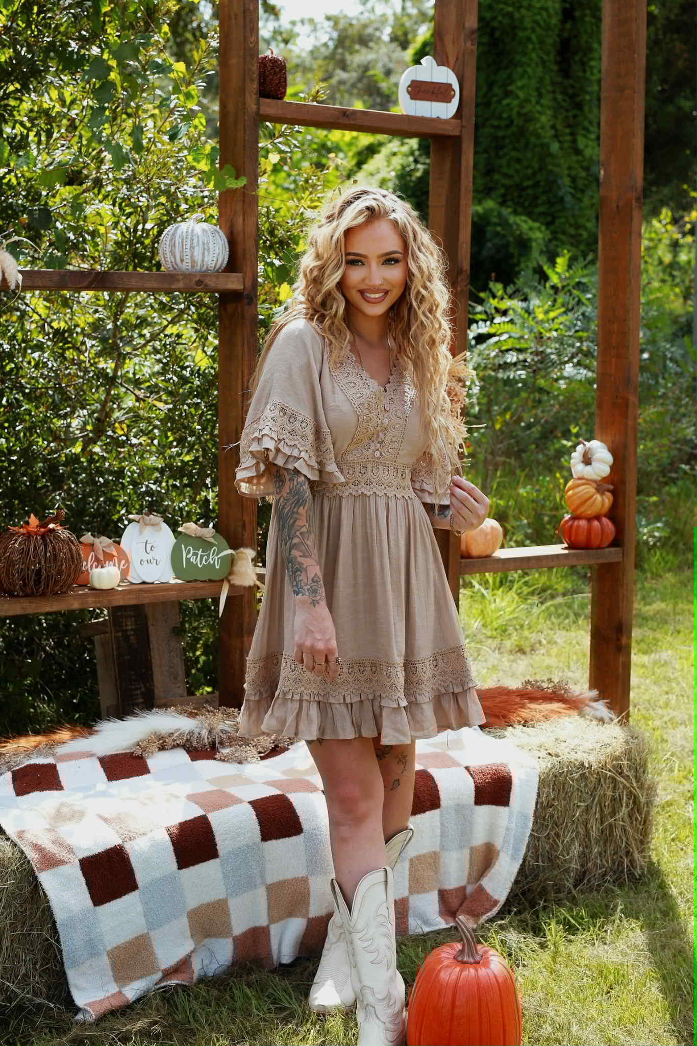 Bare Grace - Tan Dress