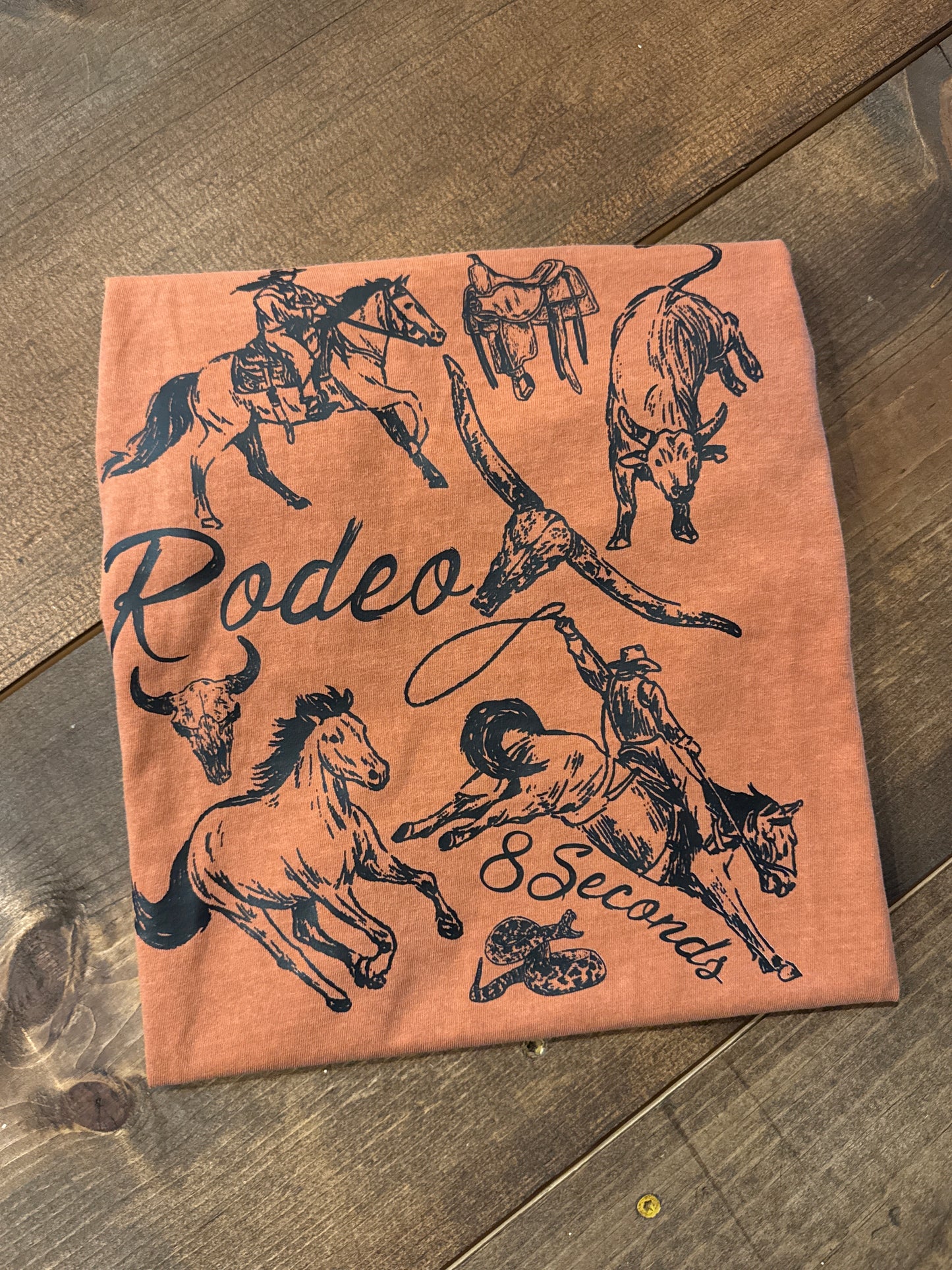 Rodeo Collage - Rust Graphic Tee