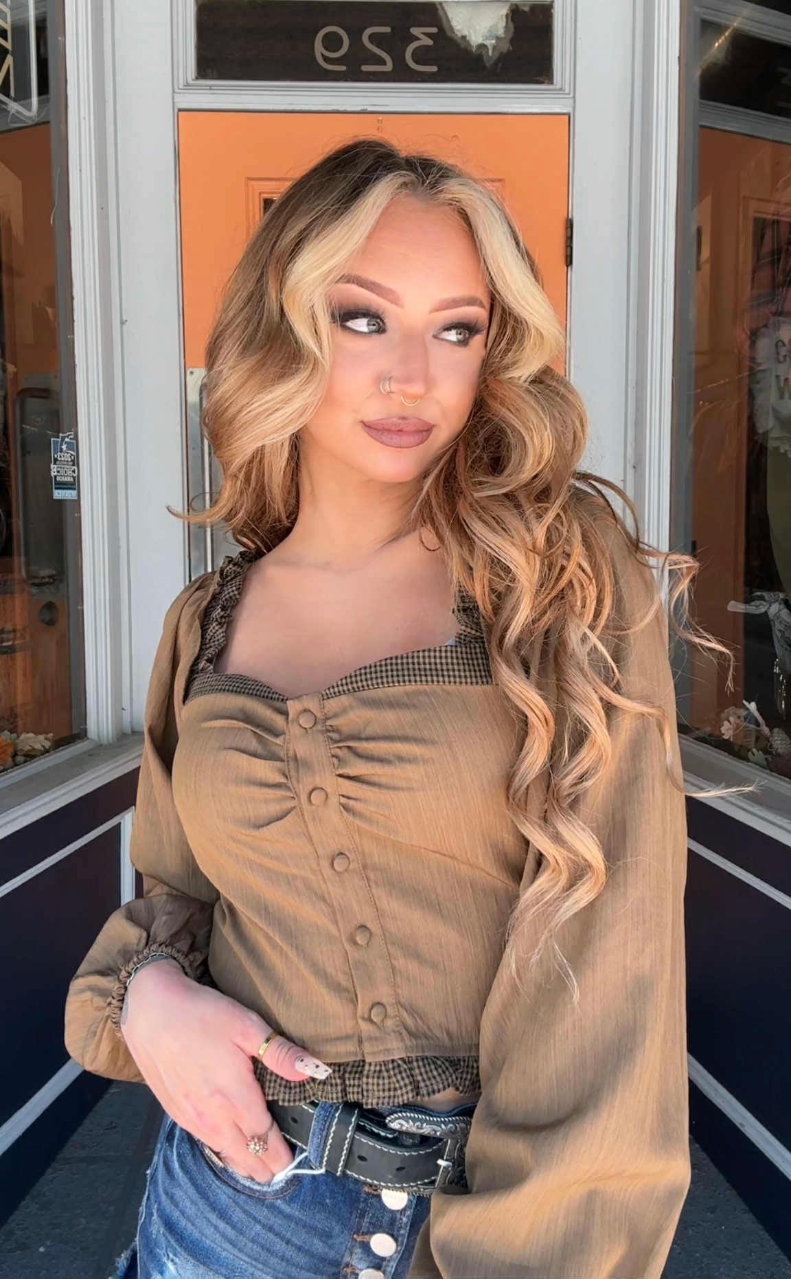 Pen & Quill - Gingham Crop Top