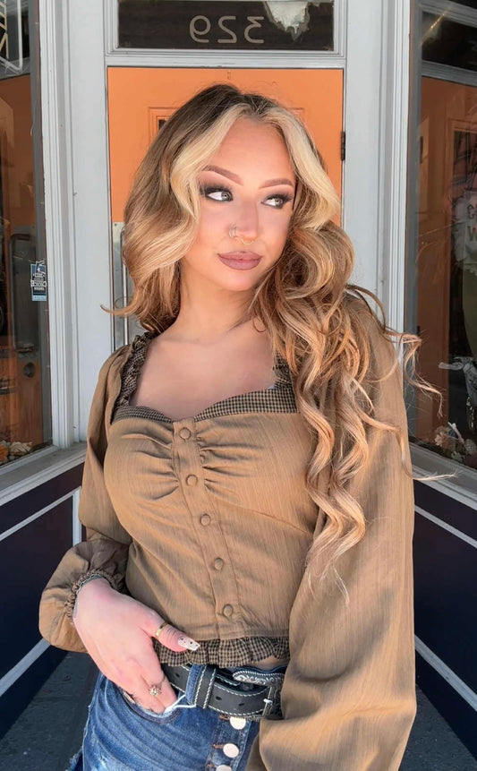 Pen & Quill - Gingham Crop Top