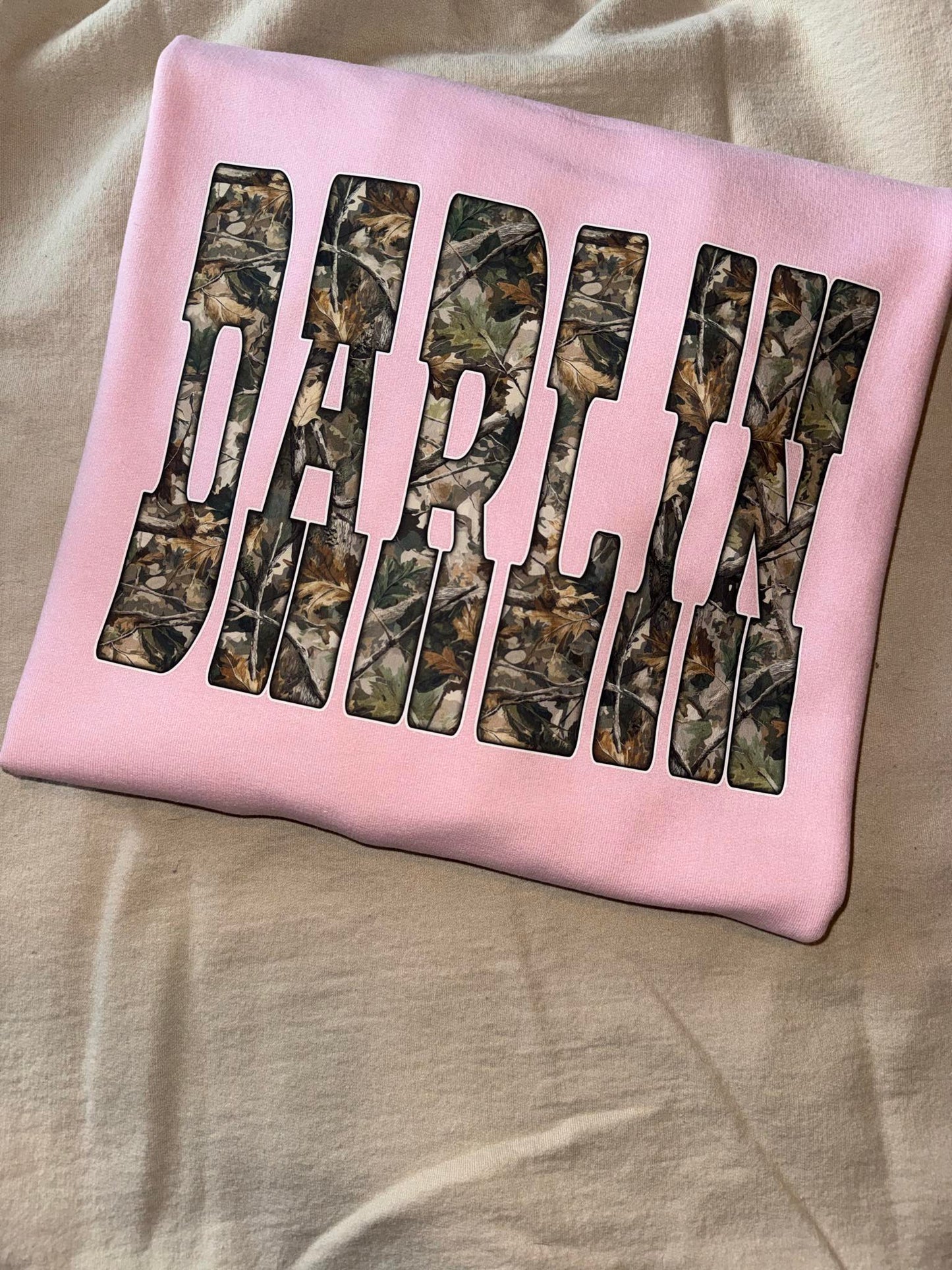 Darlin' Camo - Light Pink Sweatshirt