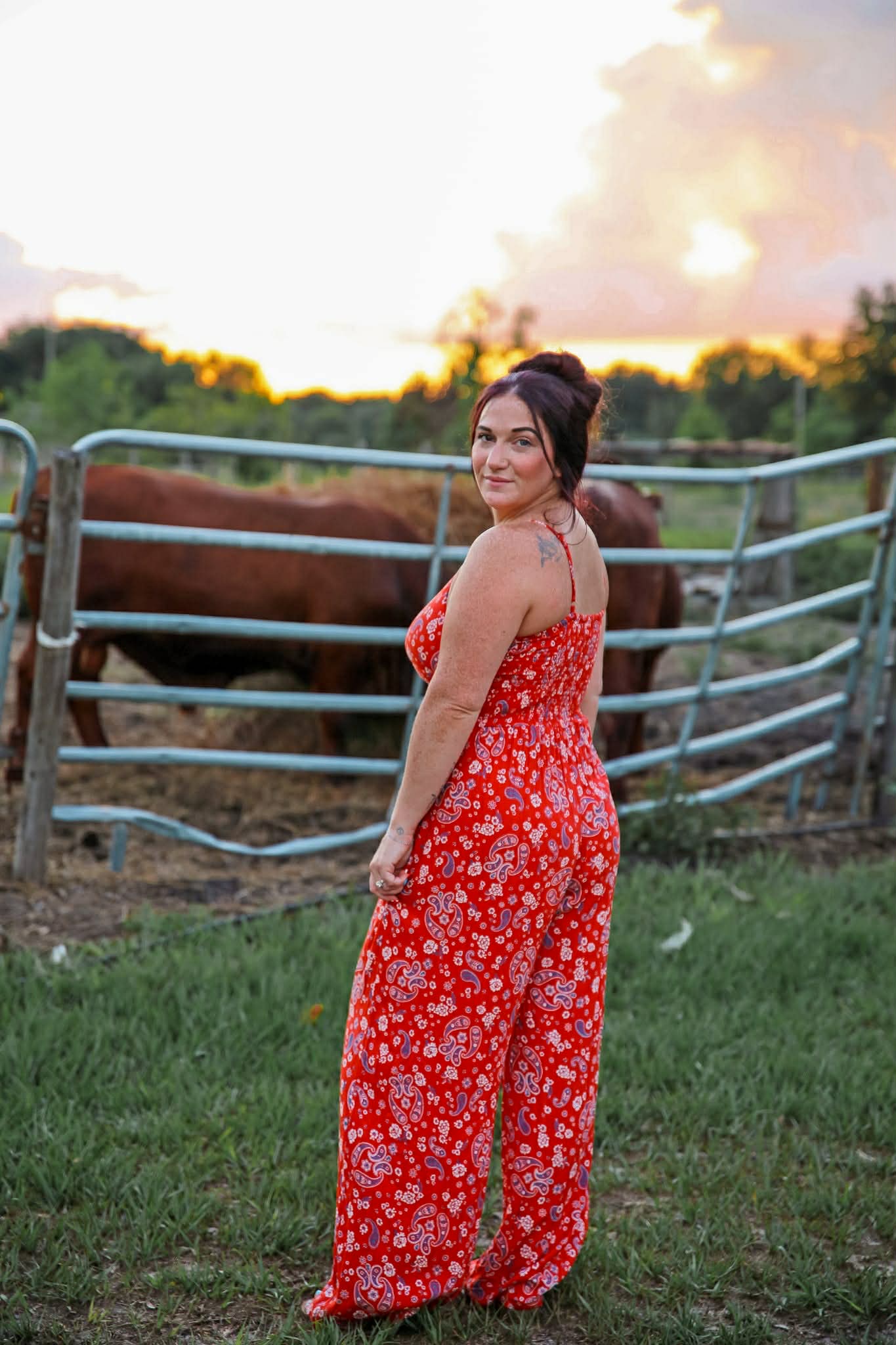Miss Red White & Blue – Paisley Jumpsuit