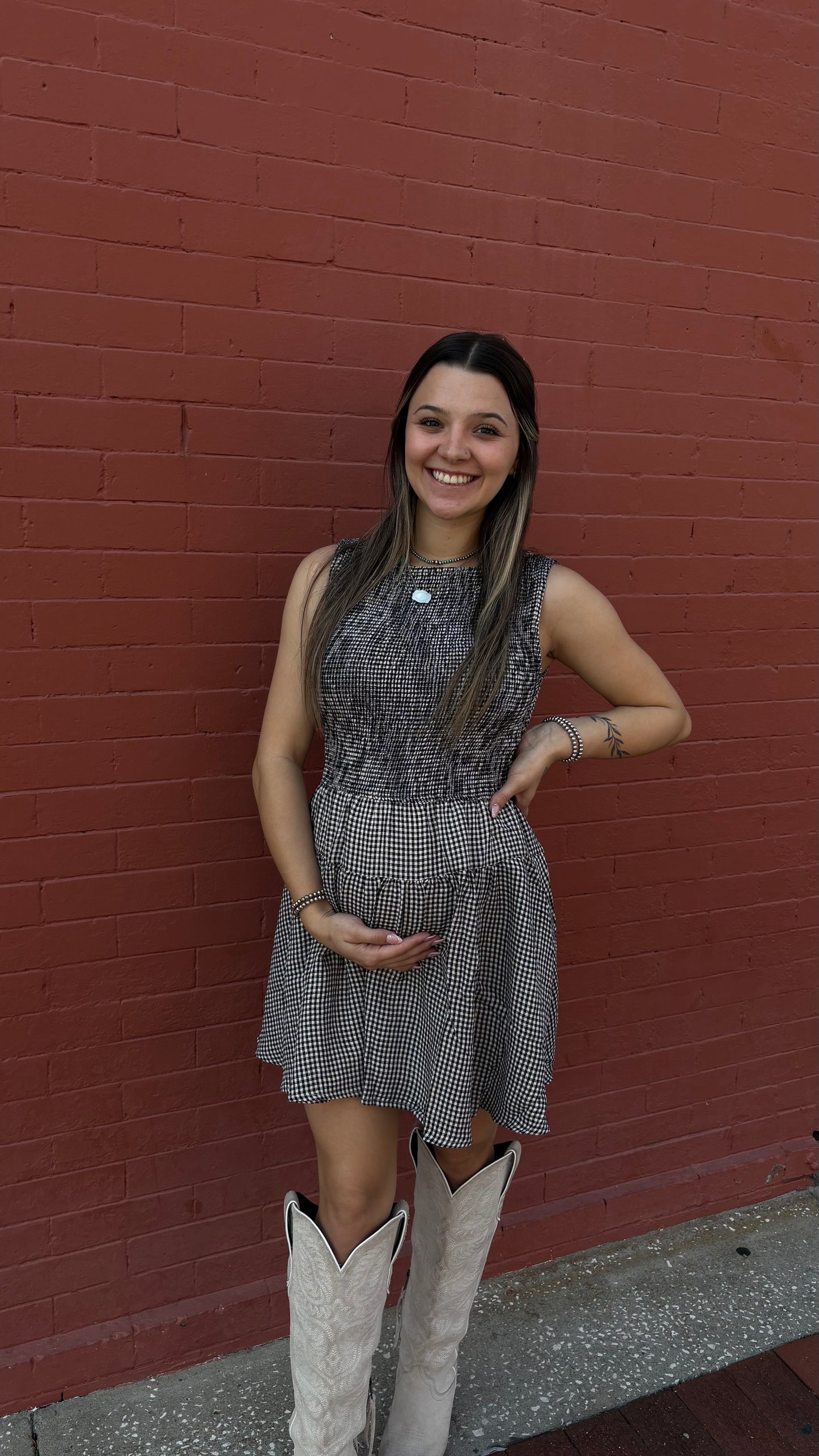 Cottage Cutie – Gingham Mini Dress