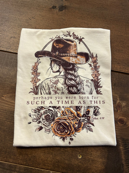 Vintage Cowgirl Script - Ivory Graphic Tee