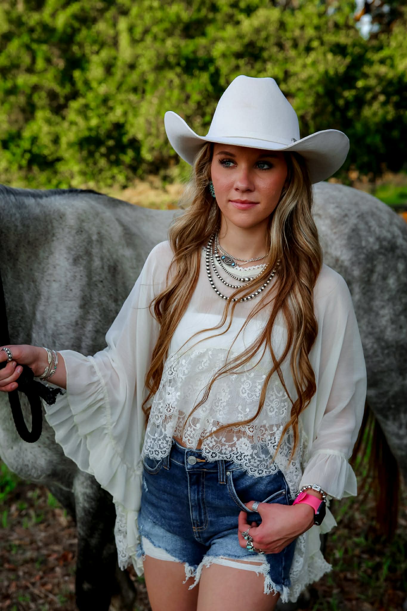 Freedom + Grace – Ivory Chiffon Blouse