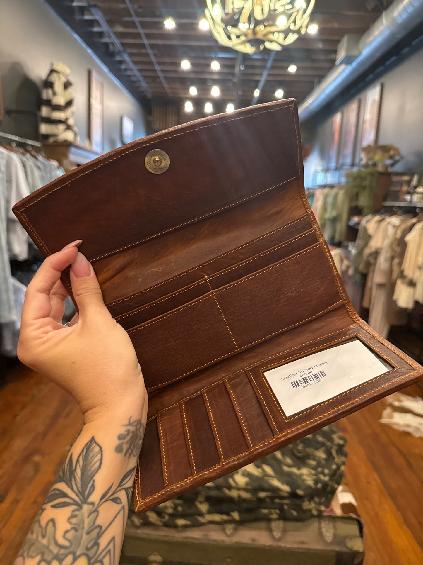 Leather Tooled Wallet