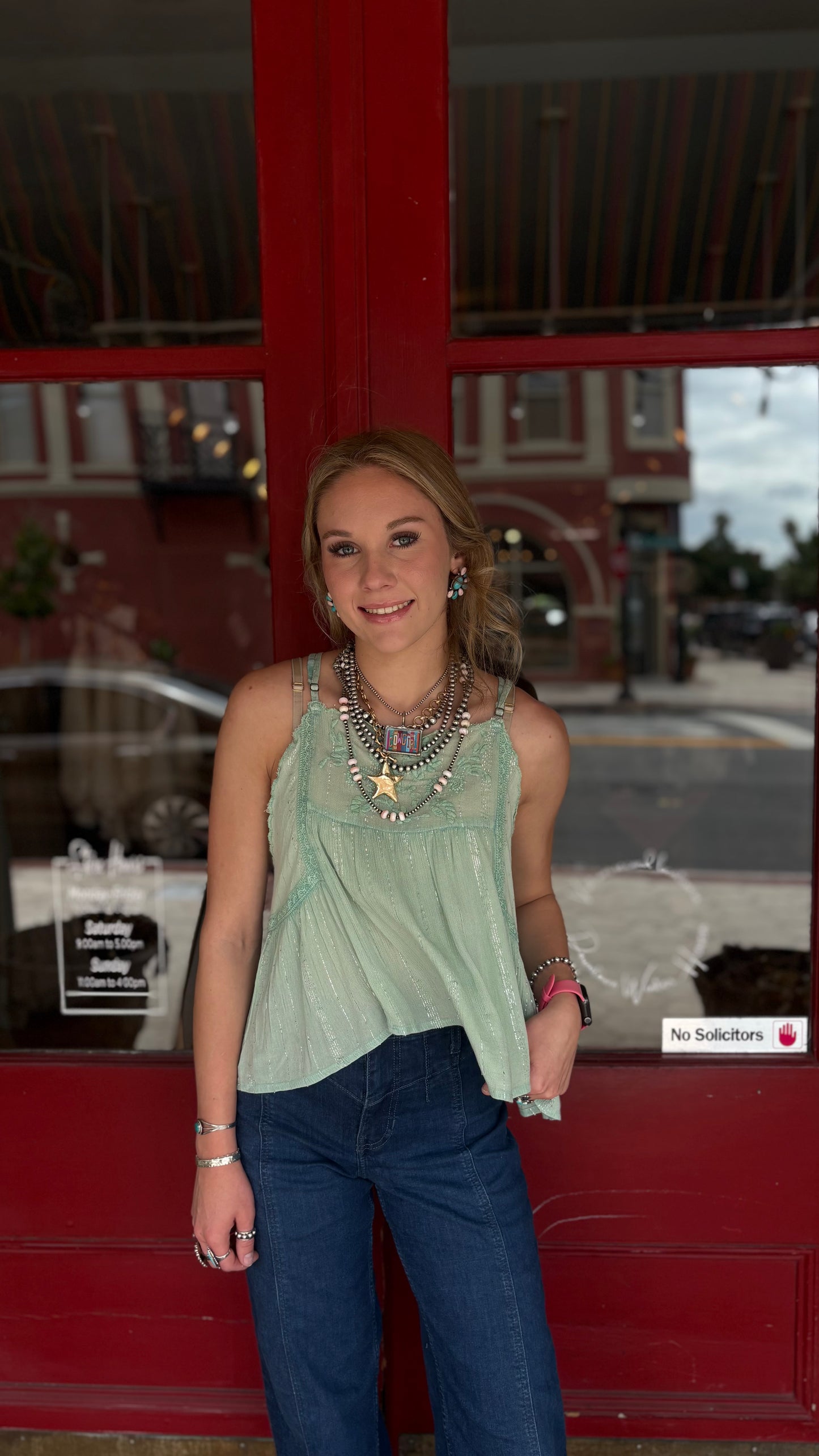 Gypsy Jewel – Sage Tank