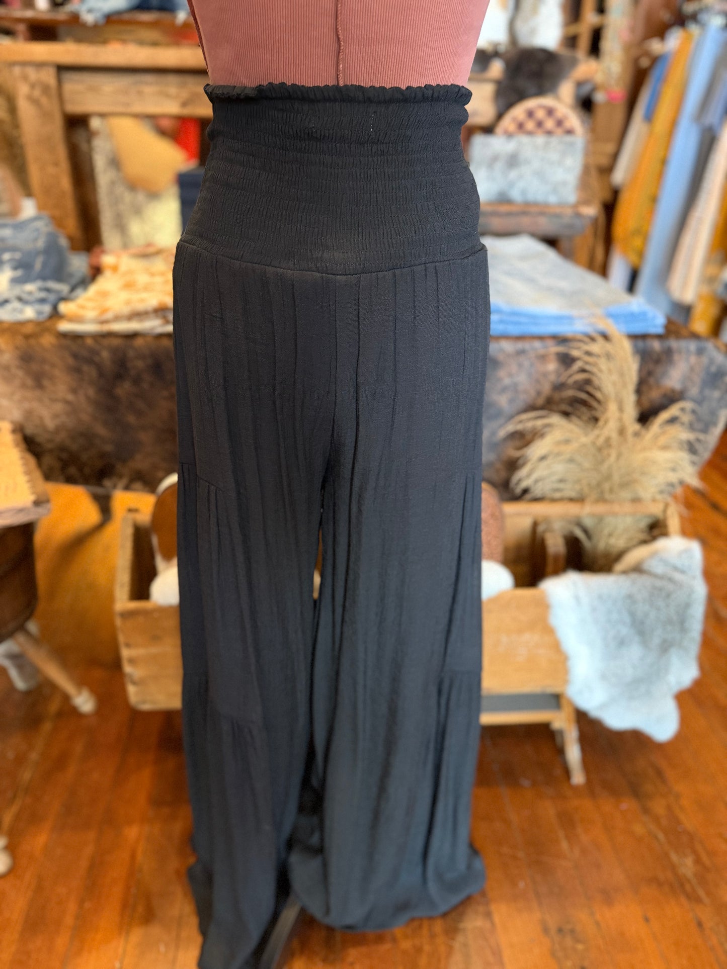 Earthbound Midnight – Wide Leg Pants