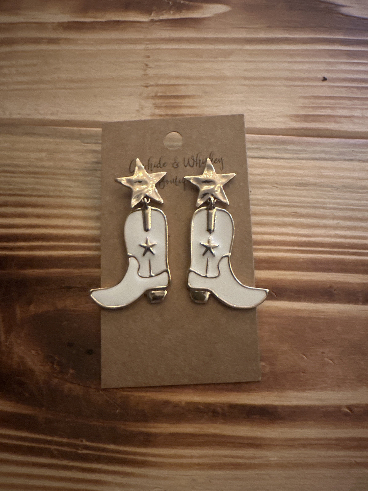 White Boots - Earrings