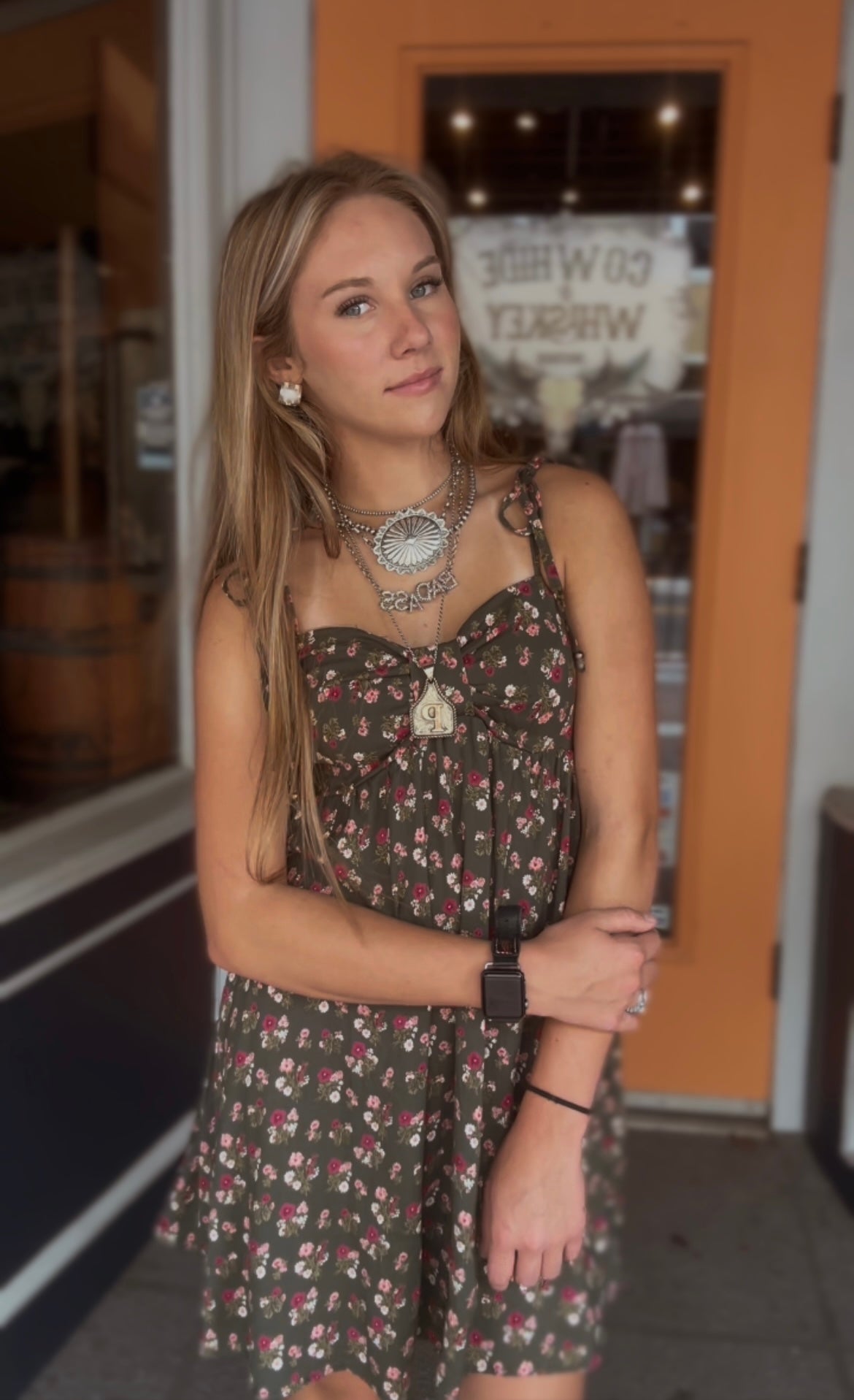 Evergreen Kiss - Olive Mini Dress