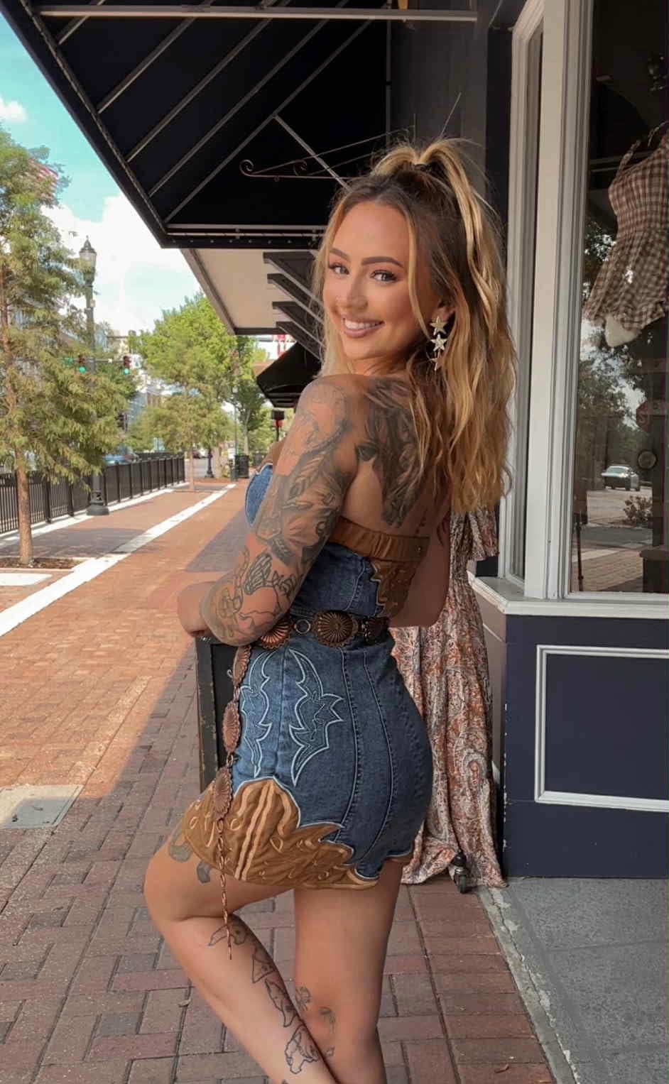 Rope & Ride - Denim Mini Dress