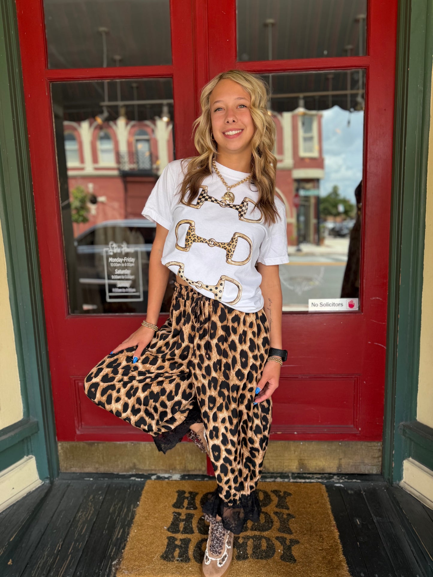 Lace & Leopard – Wide Leg Bloomer Pants
