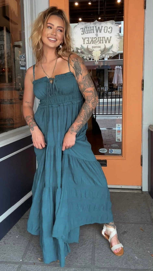 Jade Creek - Deep Teal Dress