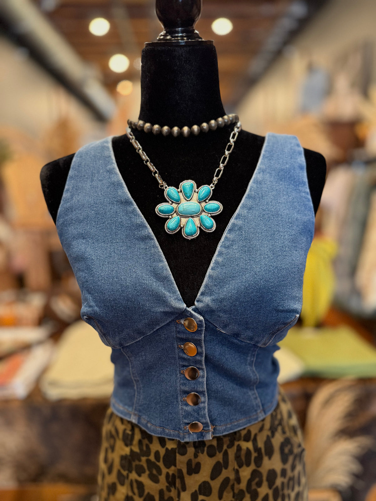 Hard to Handle – Denim Top