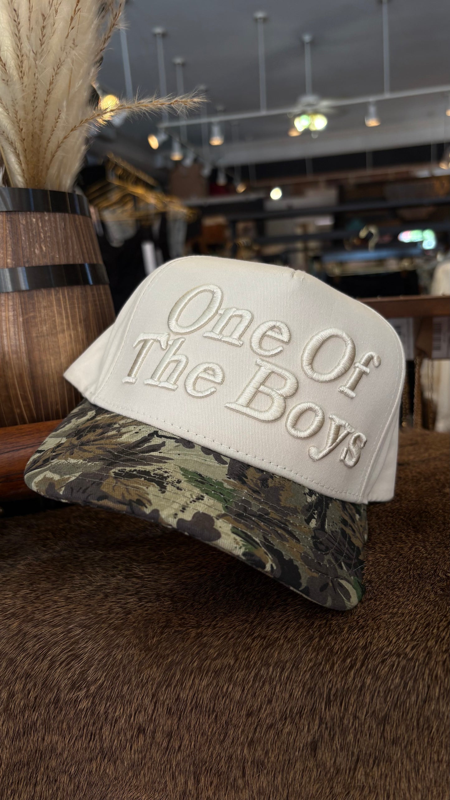 One Of The Boys-Camo Trucker Hat