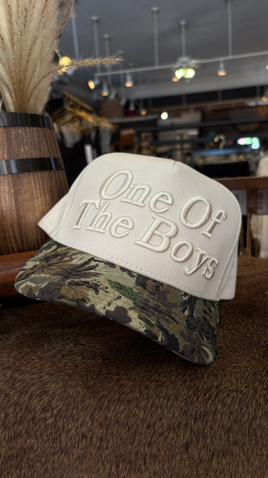 One Of The Boys-Camo Trucker Hat