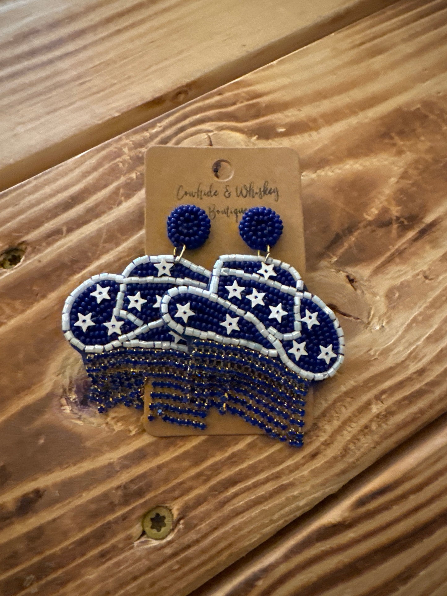 Cobalt Cowboy - Earrings