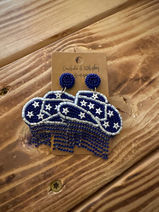 Cobalt Cowboy - Earrings
