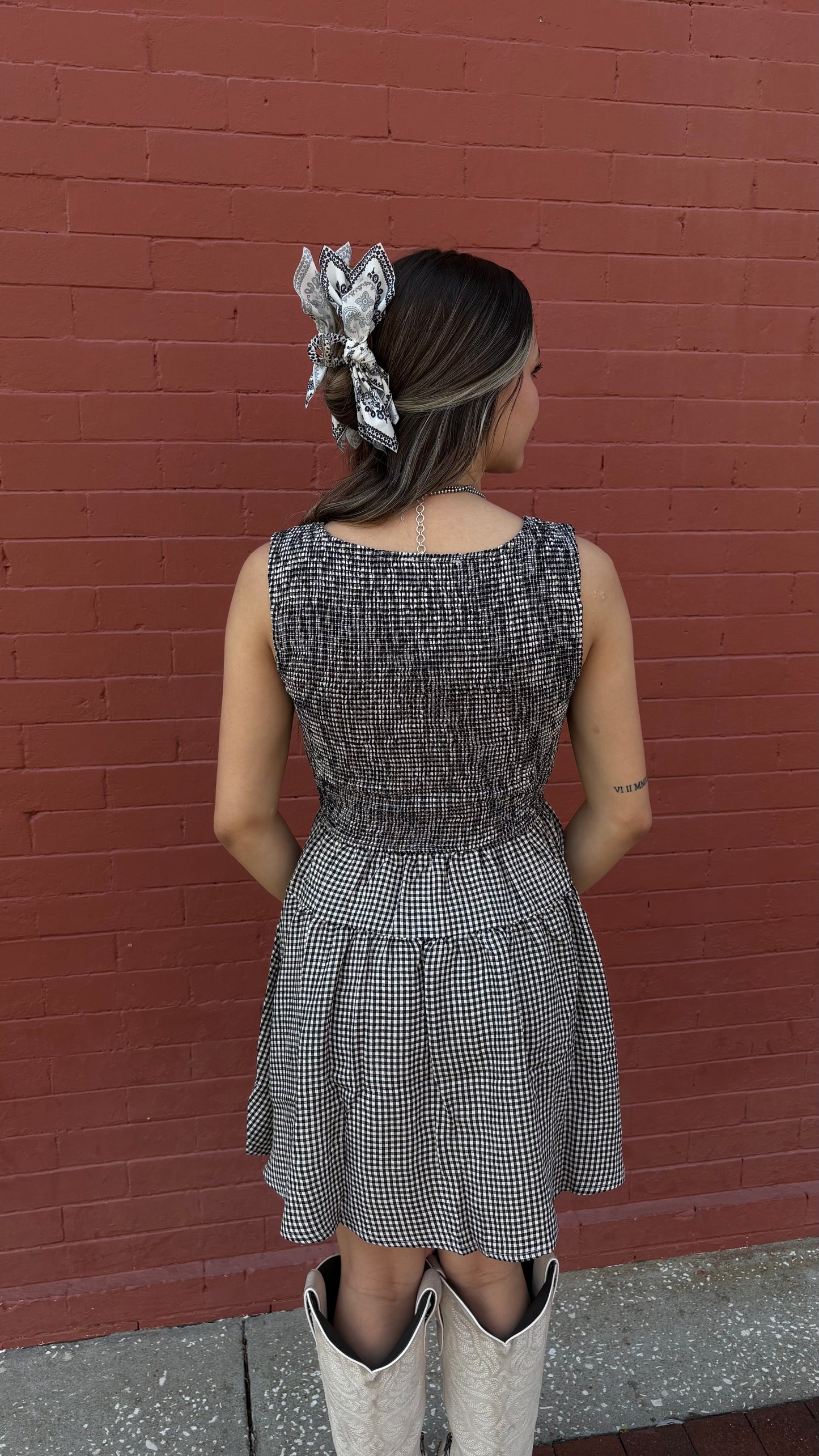 Cottage Cutie – Gingham Mini Dress