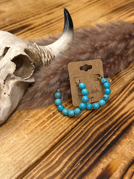 Crackle Hoops - Earrings