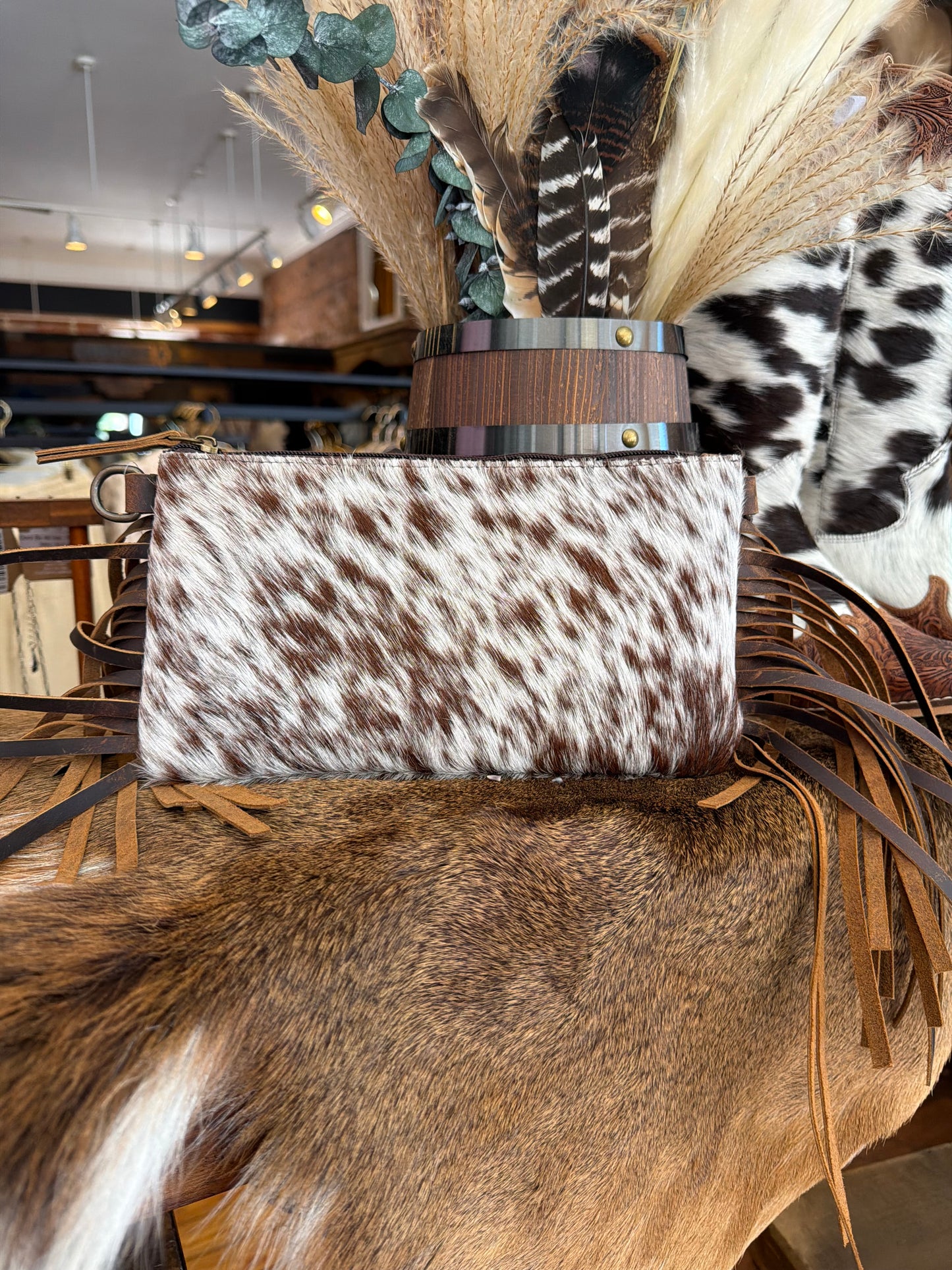 Mini Cowhide-Crossbody Purse
