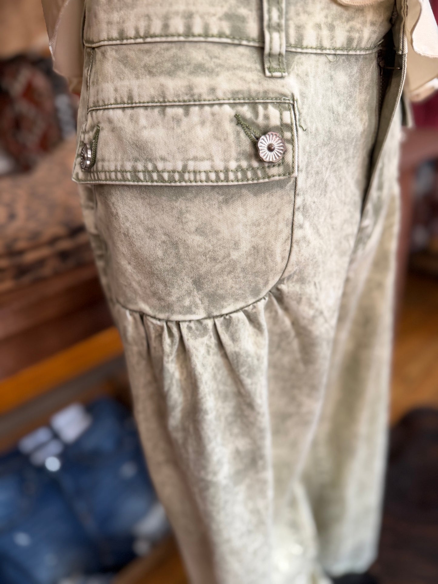 Free Spirit – Olive Wide Leg Pants