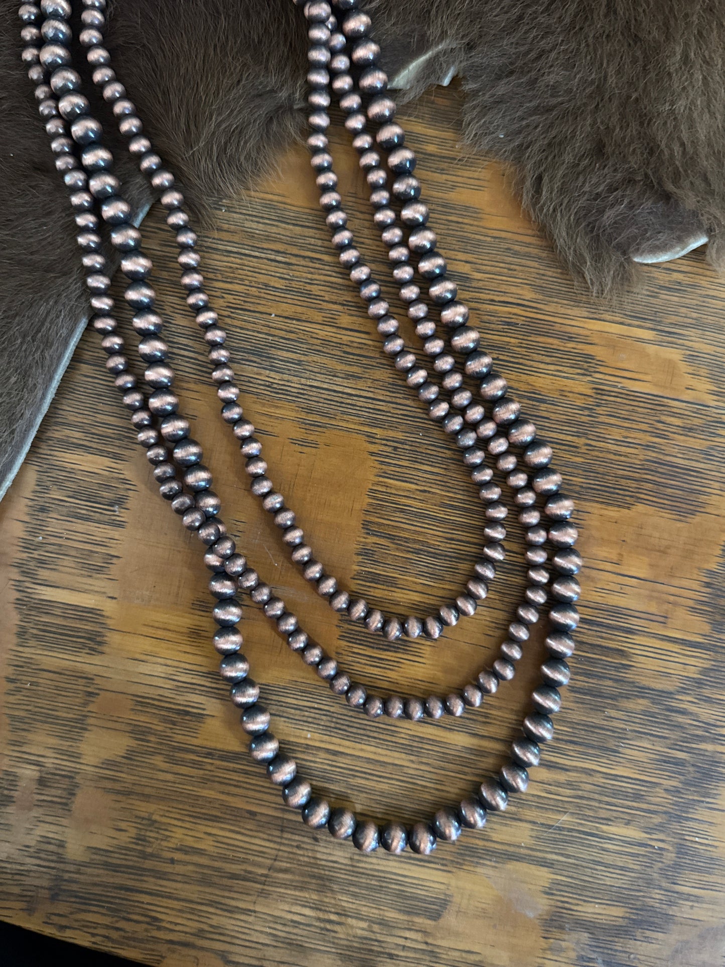 Copper Trio - Pearl Necklace Set