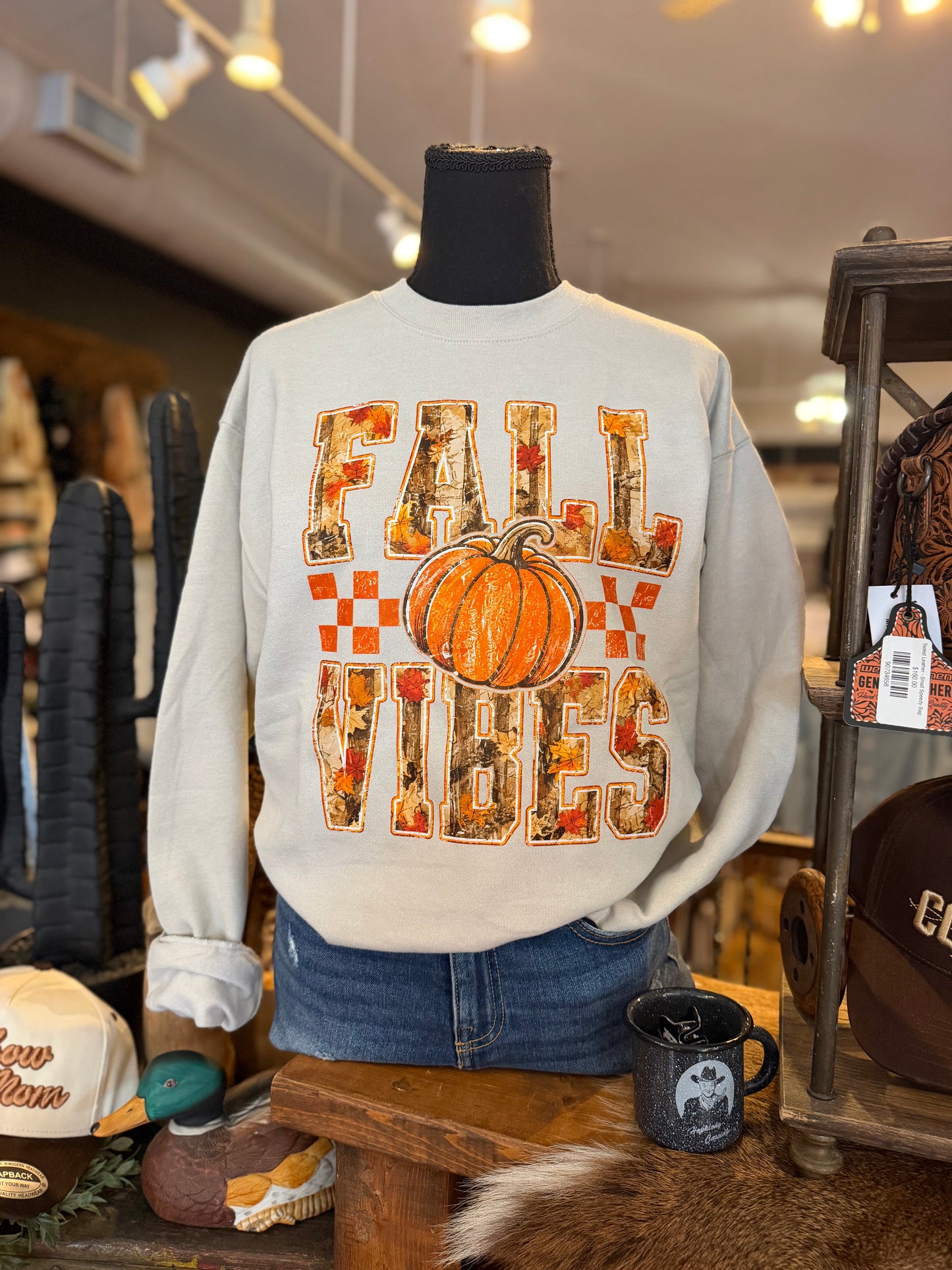 Fall Vibes - Sand Sweatshirt