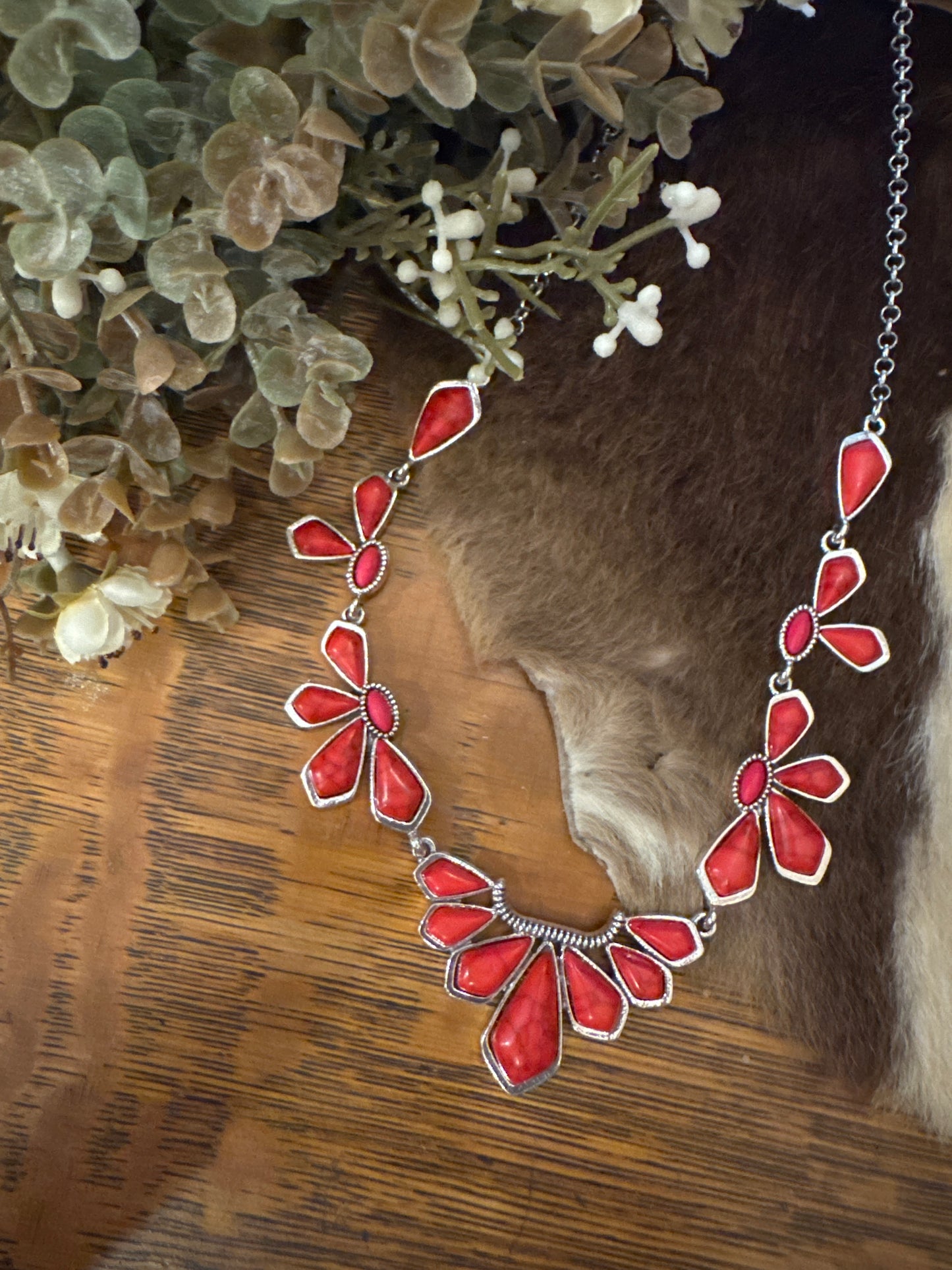 Red Rock Flame - Necklace