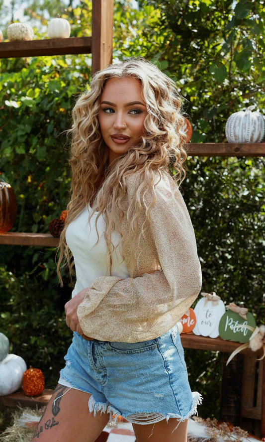 Soft Fall Breeze - Ivory Bodysuit