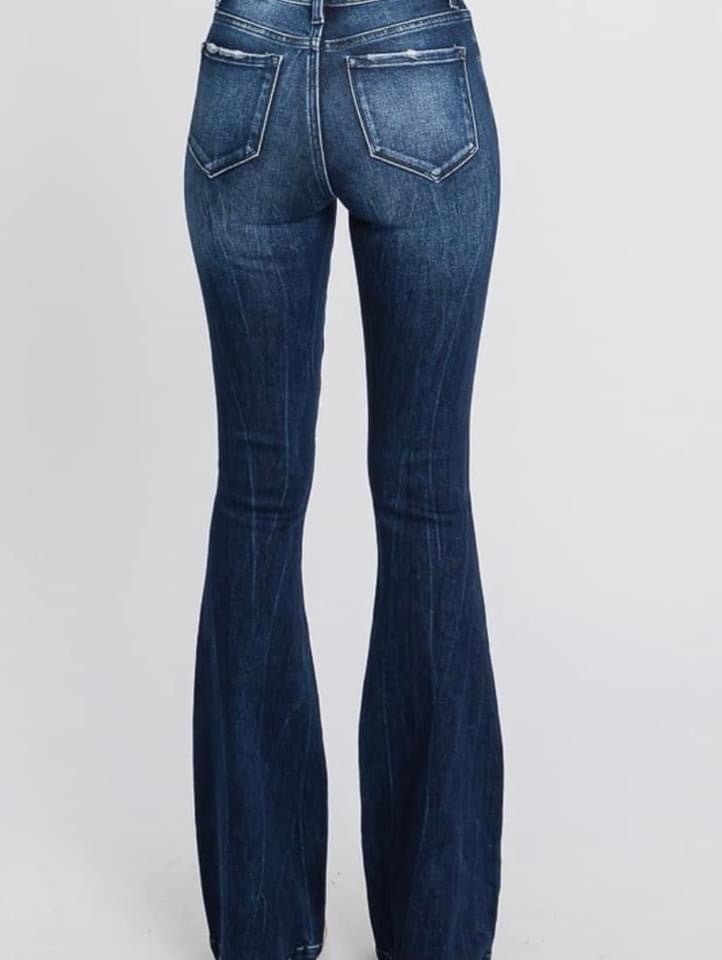 The Ryleigh Flares - Dark Wash Jeans