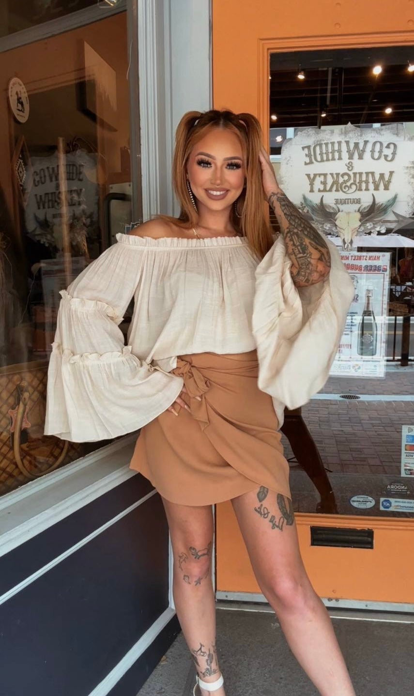 Terracotta Trail - Mini Wrap Skirt