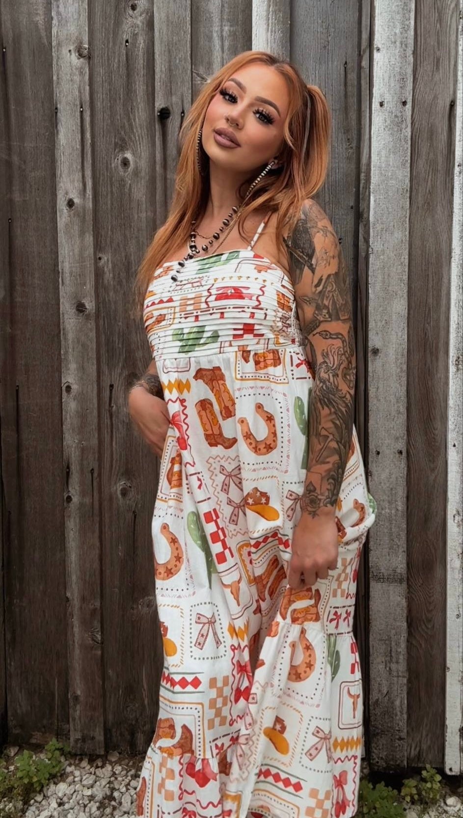 Western Fiesta - Maxi Dress