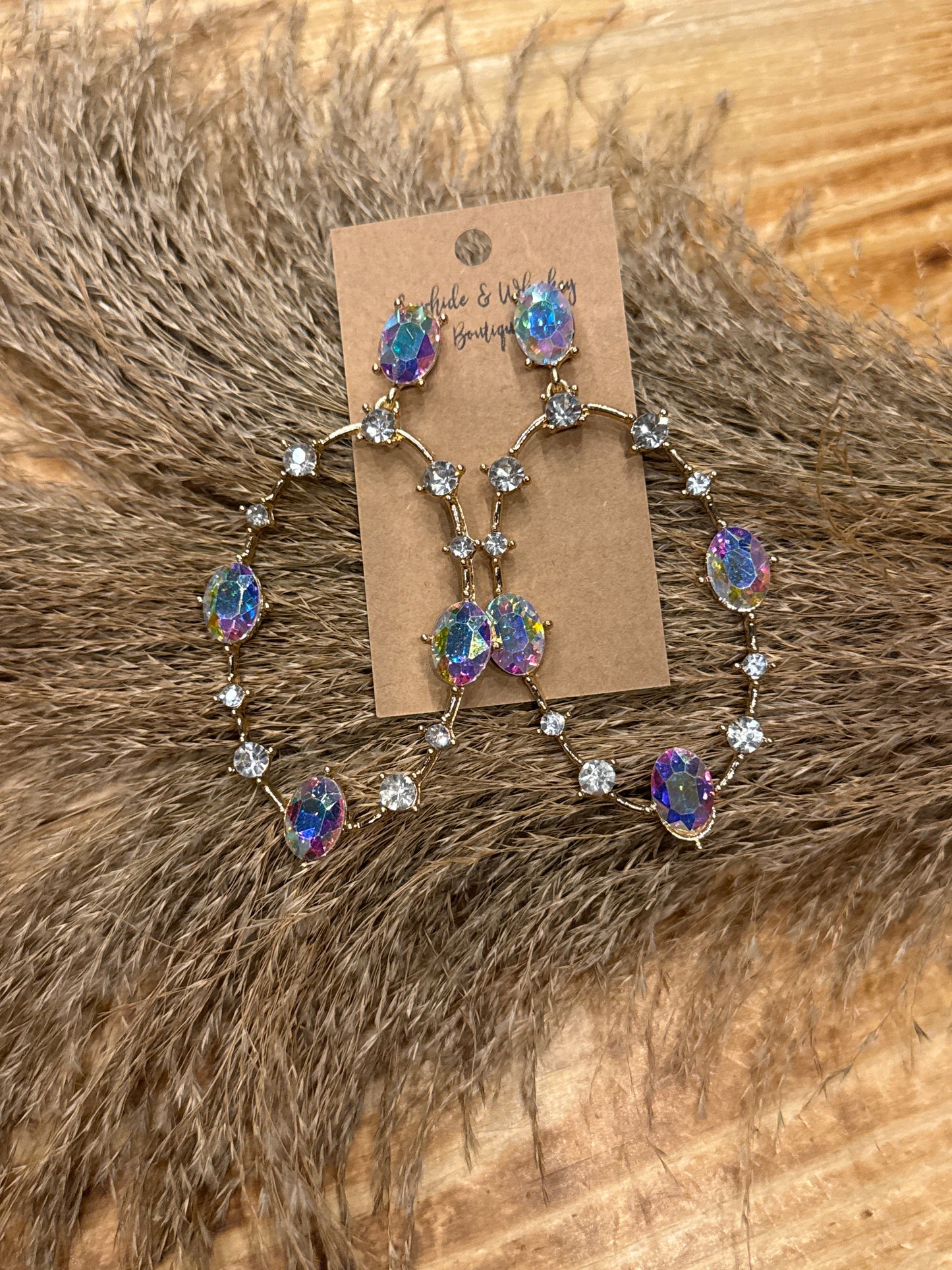 Cowgirls Lasso - Gold Earrings