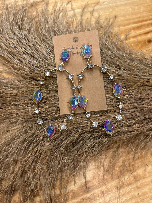 Cowgirls Lasso - Gold Earrings