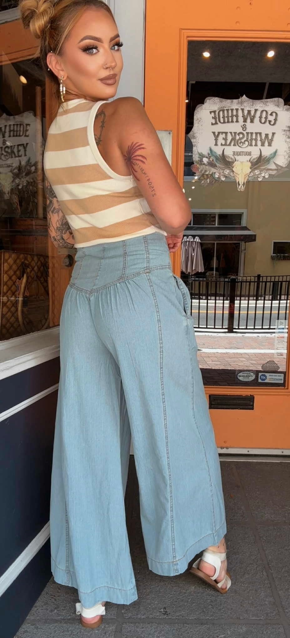 Button Banjo - Denim Pants