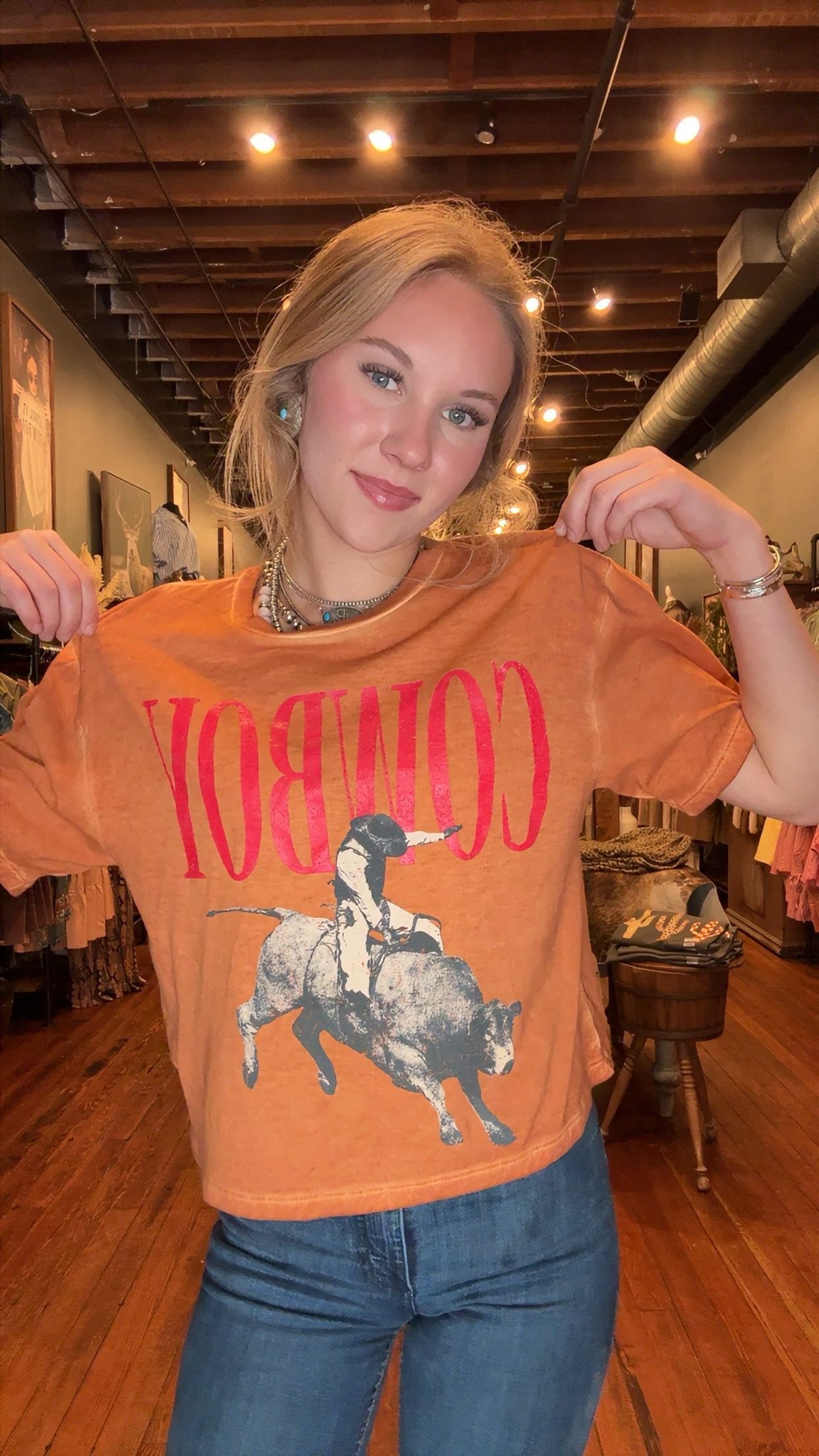 Chasing Buckles – Orange Crop Graphic Tee